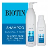 Безсульфатный шампунь с биотином и коллагеном для всех типов волос /Jerden Proff Sulfate Free Shampoo Biotin/